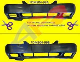 New FO1000437 Front Bumper Cover for Ford Mustang 1999-2004