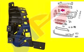 Jeep CHRYSLER OEM 14-18 Cherokee Front Bumper-Bracket Right 68210064AD Jeep CHRYSLER OEM 14-18 Cherokee Front Bumper-Bracket Right 68210064AD