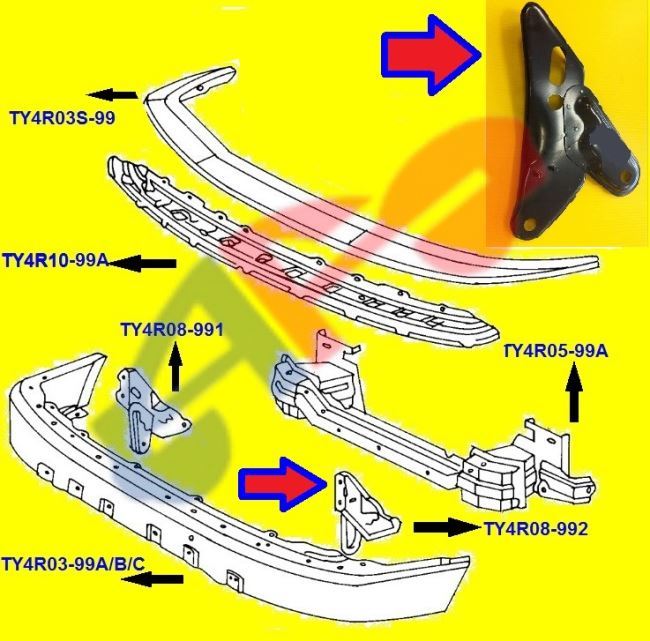 AUTOFiT Inc. BRACKET 9902 FT LH 4RUNNER
