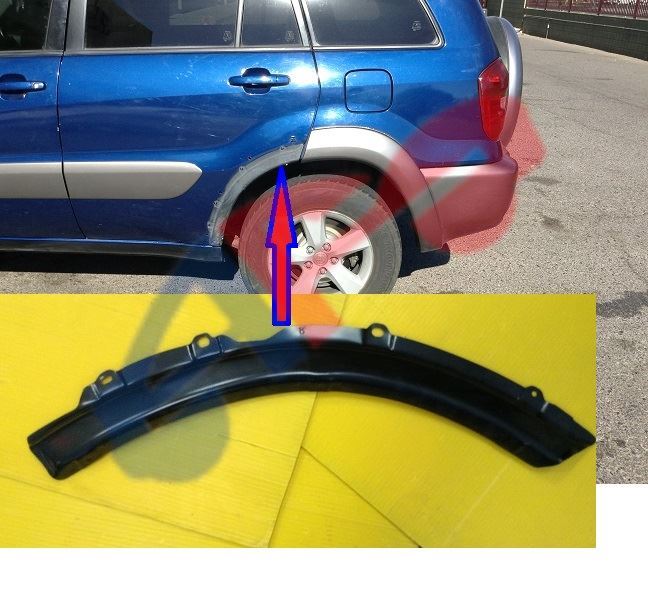 AUTOFiT Inc. BRACKET,FLARE 0105 RR RH STEEL RAV4