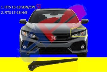 Perfit Liner New Replacement Parts Front Black Grille Assembly Compatible With HONDA Civic Fits HO1200174 75100SVAA01ZA