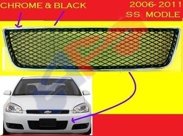 Picture of GRILLE(IN BUM) 06-13 SS (DIAMOND) IMPALA