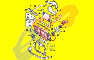 1998 1999 2000 2001 2002 2003 2004 2005 CHEVROLET GMC OLDSMOBILE BRAVADA BLAZER SONOMA ENVOY JIMMY S10 S15 RADIATOR SUPPORT OR (CORE SUPPORT) OR (TIE ...
