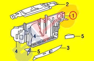1998 1999 2000 2001 2002 FORD MERCURY CROWN VICTORIA GRAND MARQUIS RADIATOR SUPPORT OR (CORE SUPPORT) OR (TIE BAR)